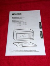 Kenmore Microwave Hood Combination Installation Instruction Manual - £5.60 GBP