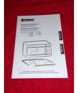 Kenmore Microwave Hood Combination Installation Instruction Manual - £5.49 GBP