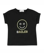 Miles the Label Smile Graphic T-Shirt Black 3M NEW - $20.51 CAD