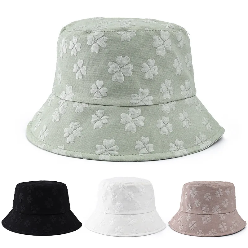 Panama women&#39;s spring and summer flower fisherman basin hat, fashionable... - £12.70 GBP