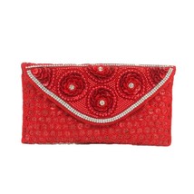 Purse For Women Formal Evening Bags Hand Made Indian BeadedParty Wedding Bridal  - £115.40 GBP