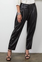 Velvet By Graham &amp; Spencer simone vegan leather pant in Black - size 8 - £73.39 GBP