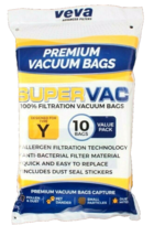 Type Y Vacuum Cleaner Bags 10 pack Allergen Filtration Pet Dander Hoover... - £8.85 GBP