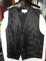 Manuel Ritz Vest Blue& Black Paisley Vest Size 50 Made in Italy image 7