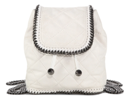 Authentic  Stella McCartney White Falabella Quilted Backpack - $590.00