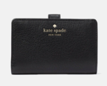 New Kate Spade Elsie Medium Compact Bifold Wallet Leather Black - $71.16