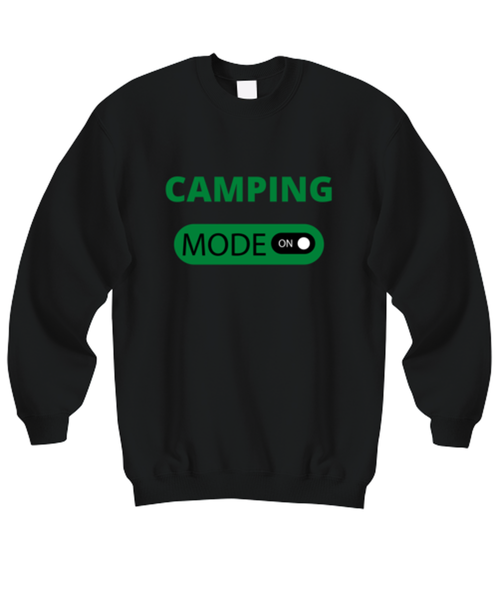 CAMPING, black Sweatshirt. Model 64027  - $39.99
