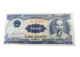 1991 Vietnam 5000 Dong Banknote – Ho Chi Minh Portrait UNC - $4.93 CAD