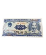 1991 Vietnam 5000 Dong Banknote – Ho Chi Minh Portrait UNC - $4.93 CAD