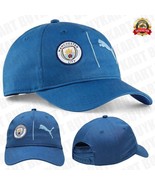 NEU Baseballkappe Puma Manchester City Football Club Logo 9 seeblau Unisex - $47.37