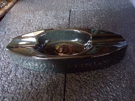 Zino Platinum Cigar Ashtray  9.5” Black Porcelain By Design New Orleans NIB image 5