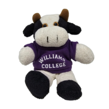 Williams College Cow with Purple T Shirt Stuffed Animal 7&quot; Plush - £12.21 GBP