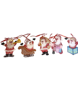 Santa Claus Christmas Tree Ornaments Bookmark Window Decor FSL Hand Craf... - £11.79 GBP