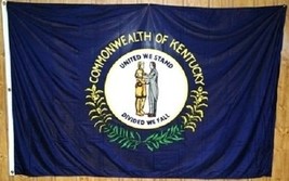 AES Commonwealth of Kentucky State Flag Banner 5x8 Foot 5ft x 8ft 150D S... - £43.14 GBP