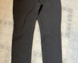 Eddie Bauer Cotton Ponte Knit Pants Size 8 Gray pull on Flat Front Trouser - $27.79