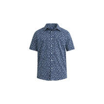 George Men’s Button-Up Commuter Shirt, Dark Navy Floral Size XL(46-48) - $21.77