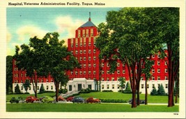 Hospital &amp; Veterans Administration Facility Togus Maine ME UNP Linen Postcard - £2.94 GBP