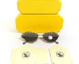Swarovski Sunglasses SK7009 40016G Polished Silver Large Clear Sparkly C... - $148.49