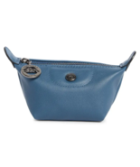 Longchamp Le Pliage Cuir Leather Zip Coin Purse Case ~NIB~ PILOT BLUE - €83,78 EUR