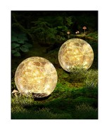 Garden Solar Ball Lights Outdoor Waterproof, 50 Led Cracked Glass Globe ... - $49.99