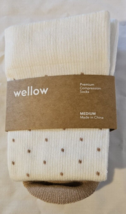 NEW Wellow 18-25 mmHg Calf Compression Knee High Socks MEDIUM Unisex Cre... - £21.08 GBP