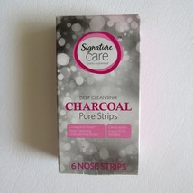 New Signature Care Charcoal Deep Cleansing Pore Strips 6 Nose Strips - £5.98 GBP