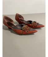 L&#39;Ario Italian Leather D&#39;orsay Low Wedge Women size 7.5 - $20.00
