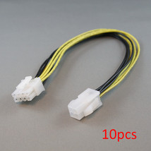 10Pcs 8&quot; Inch Atx 4-Pin To 8-Pin 5V / 12V Power Adapter Cable For Pc Motherboard - £36.19 GBP