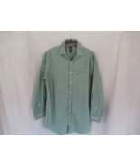 U.S. Polo Assn. men&#39;s shirt button up Medium 15/15-1/2 32/33 green long ... - $14.46