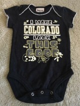 Colorado CU Buffs Girls Black Gold Short Sleeve One Piece 3-6 Months - £3.86 GBP