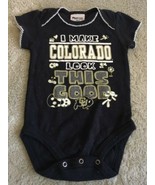 Colorado CU Buffs Girls Black Gold Short Sleeve One Piece 3-6 Months - $6.71 CAD