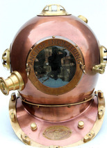 NauticalMart Antique US Navy Mark V Deep Sea Marine Divers  Diving Helmet  - £262.17 GBP