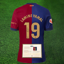 Yamal Barcelona 24/25 SIGNED Shirt/Jersey + COA - Lamine Yamal - £89.66 GBP