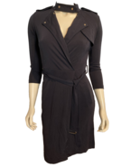 Ann Taylor Black Knit 3/4 Sleeve Faux Wrap Knit Dress Size 2 - $39.90 CAD Ann Taylor Black Knit 3/4 Sleeve Faux Wrap Knit Dress Size 2 - $39.90 CAD