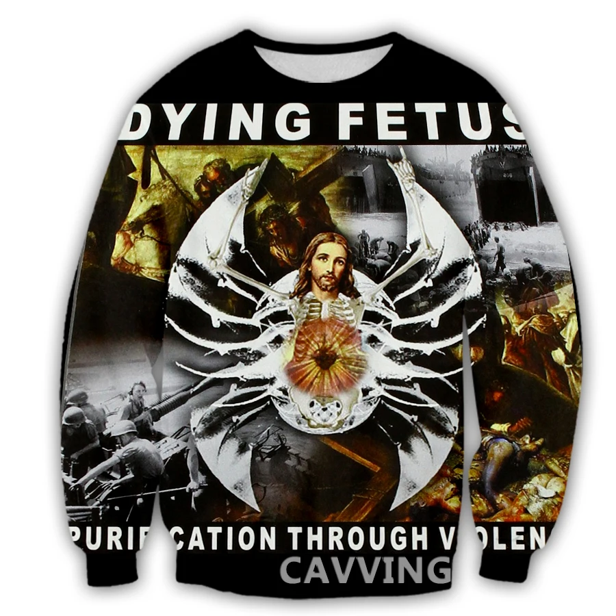 Cavving 3D Printed Dying Fetus Crewneck S Harajuku Styles Tops Long Sleeve S Fo - £104.16 GBP