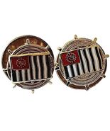 WW2 US Power Squadron Lot Of 2 Lapel Pins c1940s Nautical Naval Collecti... - $366.69 MXN