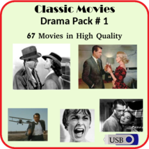 Classic Movies -  Drama  Pack 1 - over 65 movies in high quality - £18.22 GBP