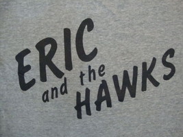 Vintage Eric and the Hawks Black Rose Records Rock Band Soft Gray T Shirt M - £16.97 GBP