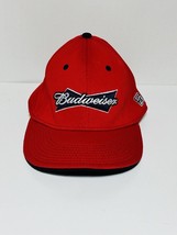 Budweiser Beer Baseball Cap Hat Adjustable fitted Red by The Game Ball C... - $12.86