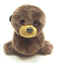 The Petting Zoo Cute Soft Brown Seal 8&quot; Plush Stuffed Animal Toy 2020 - £11.68 GBP