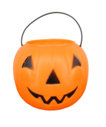 Vintage Blow Mold Jack O Lantern Candy Bucket Pail Halloween GENERAL Vin... - $19.78