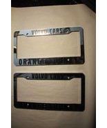 Pair of 2X Orange County VOLVO cars License Plate Frame Dealership Plastic - €24,82 EUR