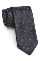 John Varvatos Star USA Mens Floral Silk Tie,Blue,One Size - £46.97 GBP
