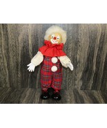 VTG 12&quot; Porcelain Wind-up Music Motion Clown Doll &quot;Somewhere over the Ra... - £19.71 GBP