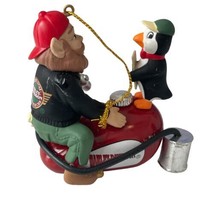 Harley-Davidson North Pole Motorcycle Club Ornament Penguin Elf 3&quot; - £11.01 GBP
