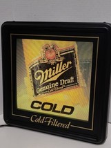 VINTAGE 1991 Miller Genuine Draft Beer Tascolite Motion Lighted Bar Sign - £73.44 GBP