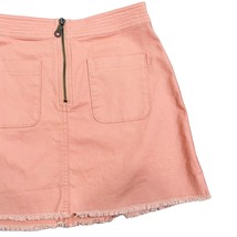 Madewell A-Line Denim Mini Skirt Size 6 High Rise Zip Up Front Cutoff He... - £18.66 GBP