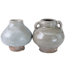 15th Century Thai Sawankhalok celadon jarlets hh - £112.03 GBP