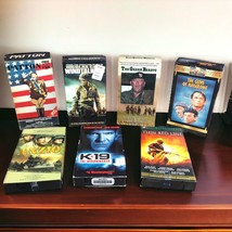 Lot of 7 War Films VHS Movies Video Tapes Military Action Ww2 Army Navy ... - $262.79 MXN