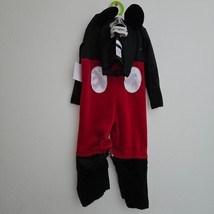 NEW Disney Baby Mickey Mouse Halloween Costume 12-18 Months Jumpsuit Hood Tail - £20.05 GBP